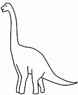 Long Neck Brachiosaurus Dinosaur Coloring Page Sketch sketch template