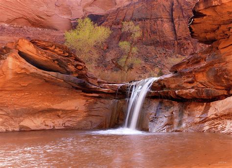 Coyote Gulch Waterfall Photograph by Leland D Howard | Fine Art America