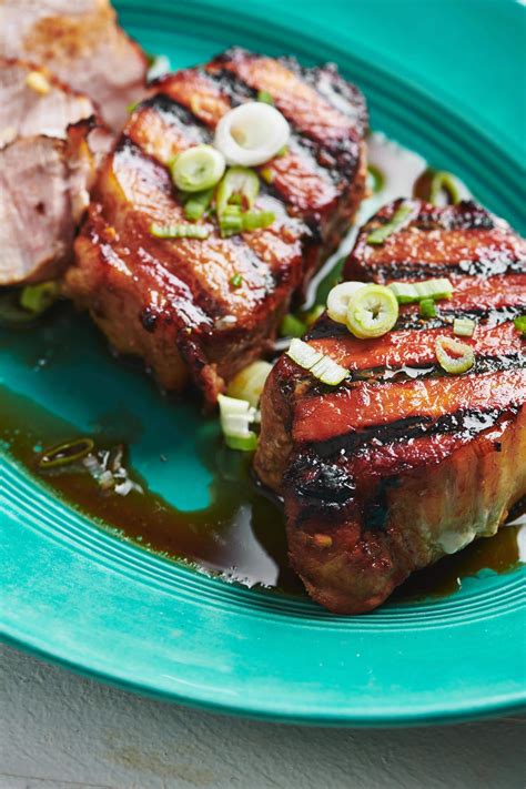 Grilled Soy-Ginger Pork Chops Recipe — The Mom 100 | Recipe | Ginger ...