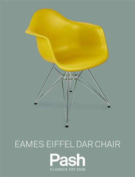 Eames DAR Chair Replica | Mustard | Eames rocking chair, Eames eiffel ...