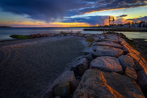 Gulf Beach-Milford-CT-USA_05132013 | Sunset by the Breakwate… | Flickr