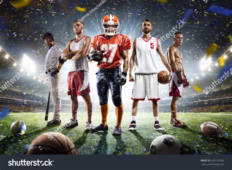 Multi Sports Proud Players Collage On Stock Photo 549133762 | Shutterstock