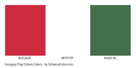 Hungary Flag Colors » Country Flags » SchemeColor.com