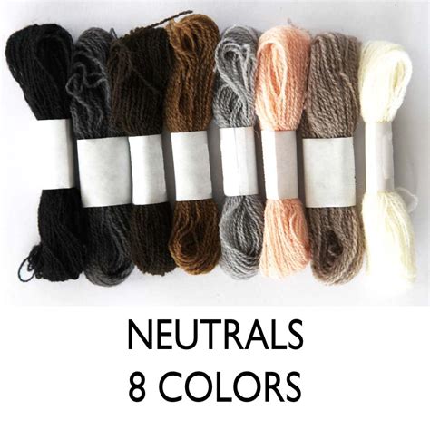 Crewel Wool Embroidery Thread - Neutral Colors | KristinNicholasDesigns