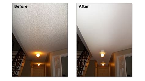 Popcorn ceiling. Before and after | Home decor, House interior, Ceiling ...