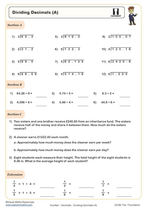 Dividing Fractions Worksheets with Answer Key - Worksheets Library