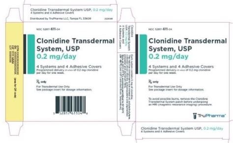 Clonidine Patch: Package Insert / Prescribing Information