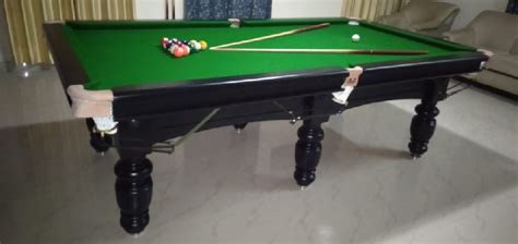 Natural Wooden Polished 9 Ball Pool Table, for Home, school, office ...