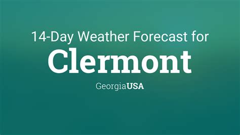 Clermont, Georgia, USA 14 day weather forecast