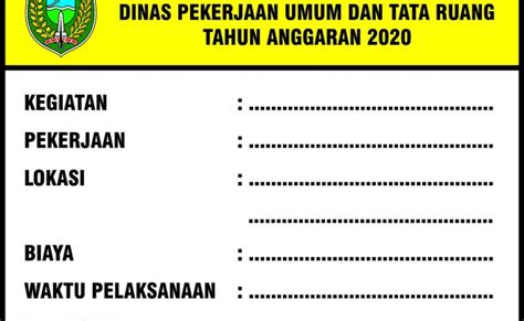 Contoh Papan Nama Proyek – Otosection