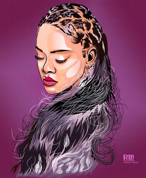 Rihanna on rmichel cartoon vector | Cartoons vector, Cartoon, Rihanna