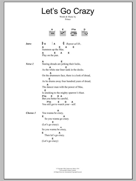 Let's Go Crazy by The Clash - Guitar Chords/Lyrics - Guitar Instructor