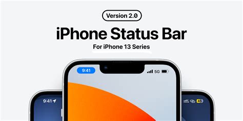 Status Bar • iPhone 13 Series – Free Figma Resources, Tools and Templates