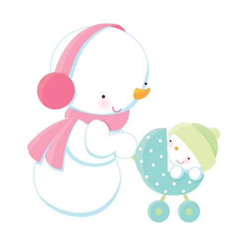 Snowman Family Clipart. - Oh My Fiesta! in english