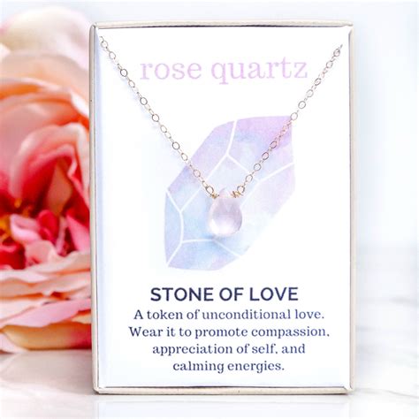 Rose Quartz Healing Jewel Necklace in 2021 | Rose quartz healing, Rose quartz, Jewel necklace