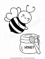 50 Cute Bee Coloring Pages Free Printable  Cassie Smallwood sketch template