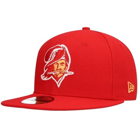 Men's New Era Red Tampa Bay Buccaneers Omaha Throwback 59FIFTY Fitted Hat