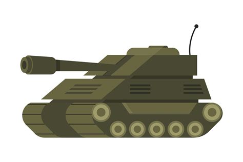 Cartoon military tank. Vector illustration 6851822 Vector Art at Vecteezy