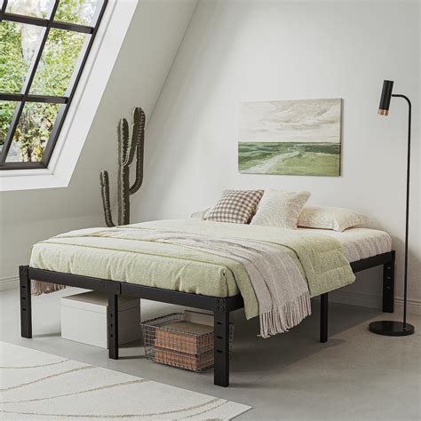 FSCHOS Bed-Frame-Queen, 14 Inch Metal Platform Queen-Size-Bed-Frame No ...