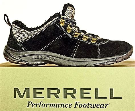 MERRELL Performance Womens Walking Shoes Black Suede 7.5 M BxC | eBay ...