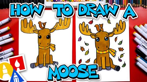 How To Draw A Funny Moose - Art For Kids Hub