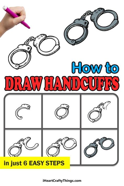 Handcuffs Drawing - How To Draw Handcuffs Step By Step