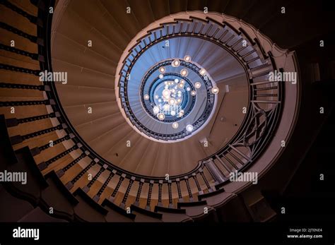 Cecil Brewer staircase - Heals, Tottenham Court Road Stock Photo - Alamy