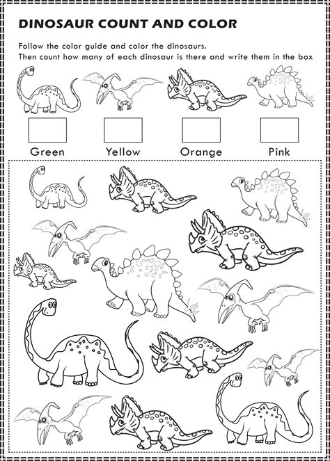 Free Printable Dinosaur Worksheets Dinosaur Worksheets, Dinosaur ...