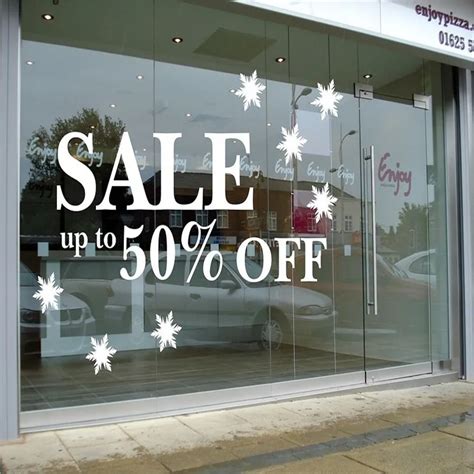 Aliexpress.com : Buy Sale Sign Shop Retail Window Wall Sticker Shop Window Signs Removable ...