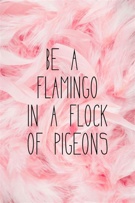 Be a flamingo ♥️ Inspirational Quotes, Motivational Quotes, Positive Quotes, Entrepreneur Quotes ...