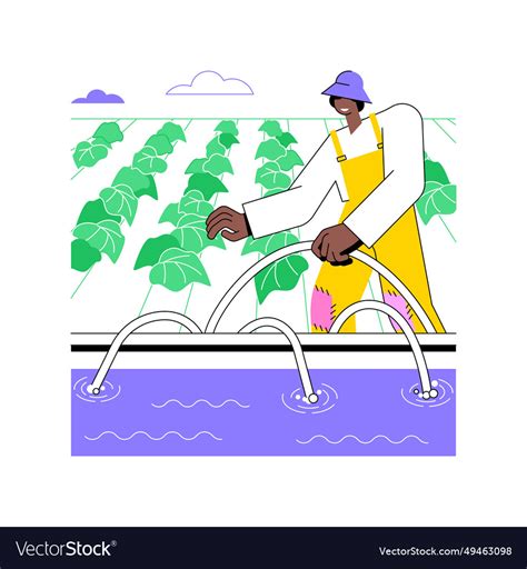 Surface irrigation systems isolated cartoon Vector Image