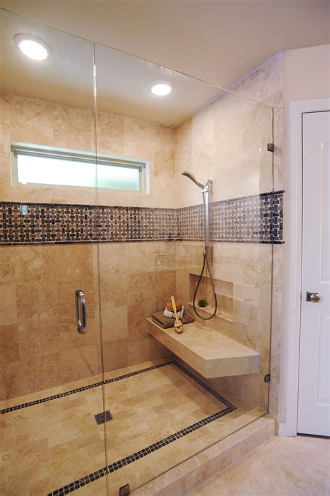 Double shower with floating bench | Bathroom remodel shower, Shower bench, Shower seat