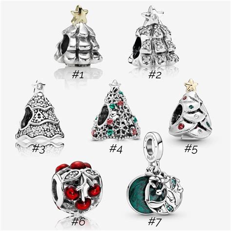 2020 Christmas Tree Charms fit Pandora Bracelet in 925 | Etsy