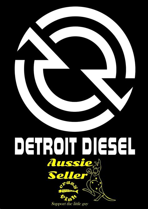 Detroit Diesel decal 170 x 140 mm choose your color - Crazy Fish