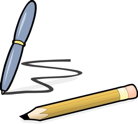 Pen & Pencil clip art Free vector in Open office drawing svg ( .svg ) vector illustration ...