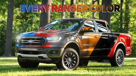 Every Single Color on the 2020 Ford Ranger - YouTube