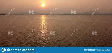 Sunset Sri lanka stock photo. Image of samudraya, lake - 248316082