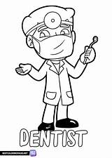 Dentist coloring Page  Free Printable Pages sketch template