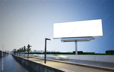 billboard mockup on highway Stock Photo | Adobe Stock