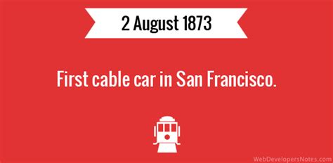 First cable car in San Francisco