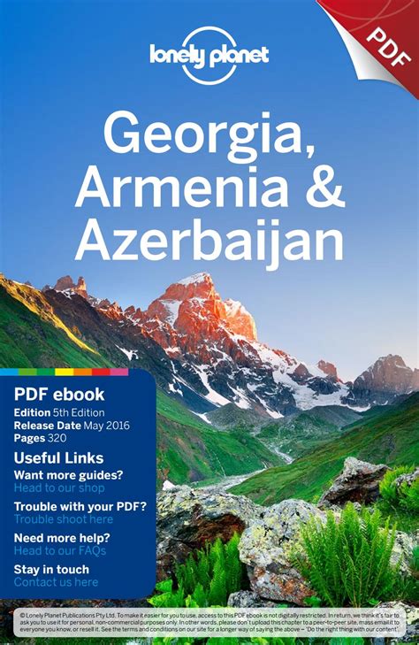 Lonely planet georgia, armenia & azerbaijan (travel guide) 5th edition (2016) by Mouhamed ...