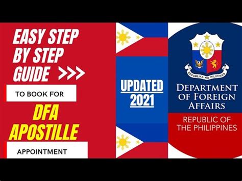 DFA Apostille Appointment Application Guide #DFA #Apostille # ...