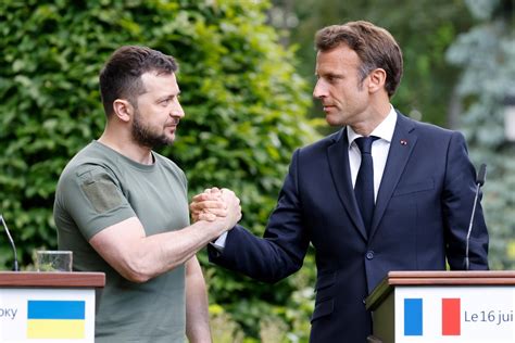 Macron's awkward moment with Zelensky becomes internet meme