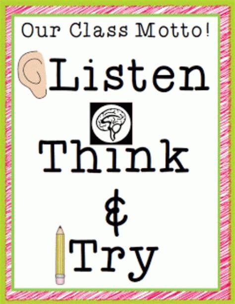 Our Class Motto for SUCCESS! {Free Printable} - Teach Junkie