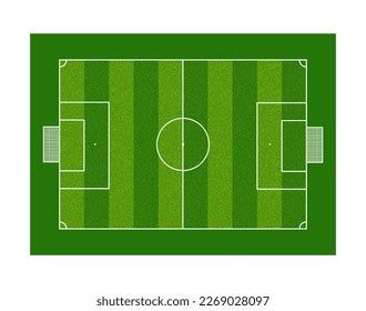 Vector Top View Football Field Stock Vector (Royalty Free) 2269028097 | Shutterstock