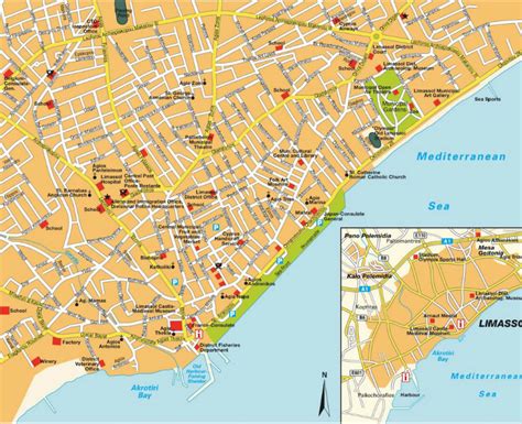 Limassol Map - Cyprus