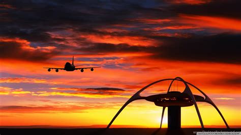 Airplane Sunset Wallpapers - Wallpaper Cave