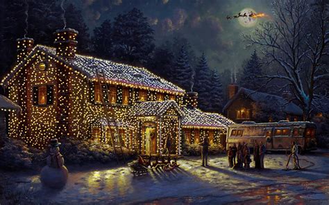 canvas, Oil painting, Christmas, Movies, National Lampoons Christmas ...