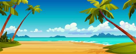 Beach Cartoon Images - Free Download on Freepik