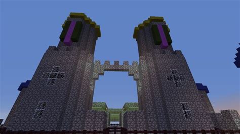 Cobblestone Castle - Center Towers | Minecraft interior design, Minecraft interior, Minecraft houses